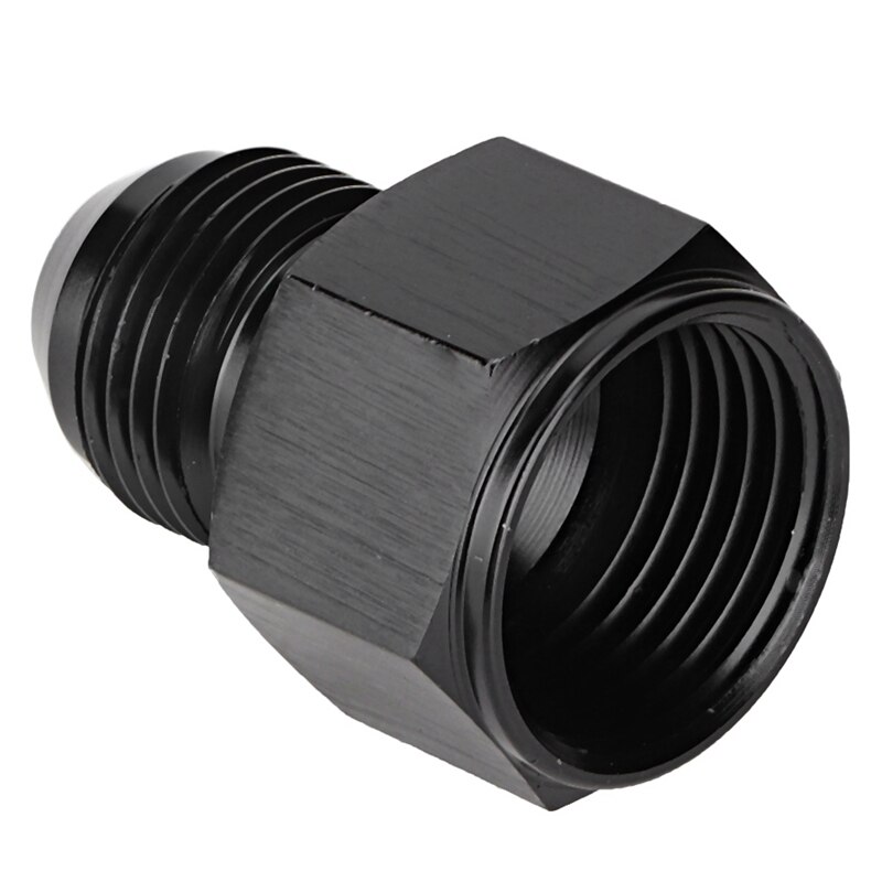 Black 10An Femlae to 8An Male Flare Reducing Hose Union Fittings Aluminum An10 to An8 Reducer Fuel Oil Line Adapter