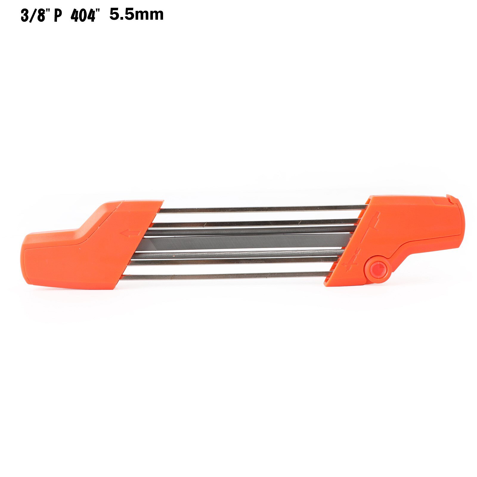 Areyourshop For STIHL 56057504303 4mm 4.8mm 5.2mm 5.5mm 2 IN 1 Easy Chainsaw File Chain Sharpener Kit Fit for Stihl: 5.5MM