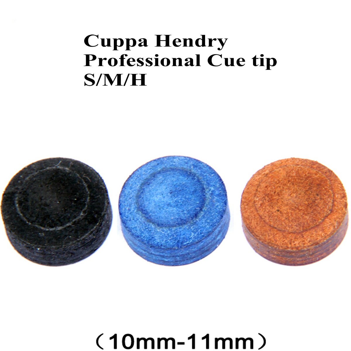 Cuppa Hendry Multi-Layers Billiards Pool Cue Tip 10.5mm S M H