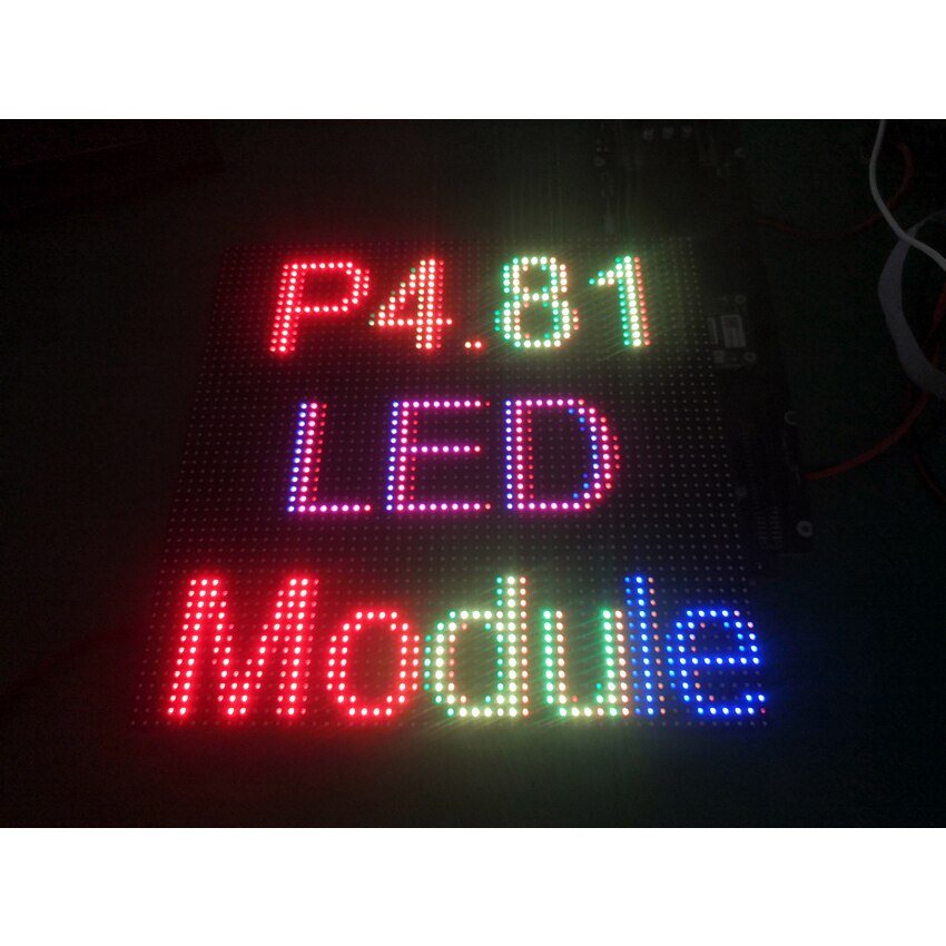 P 4,81 LED Matrix Zeichen 250x250mm Outdoor Modul Voll Farbe SMD RGB 52x5 2Dots 1/13 Scan LED display Panel