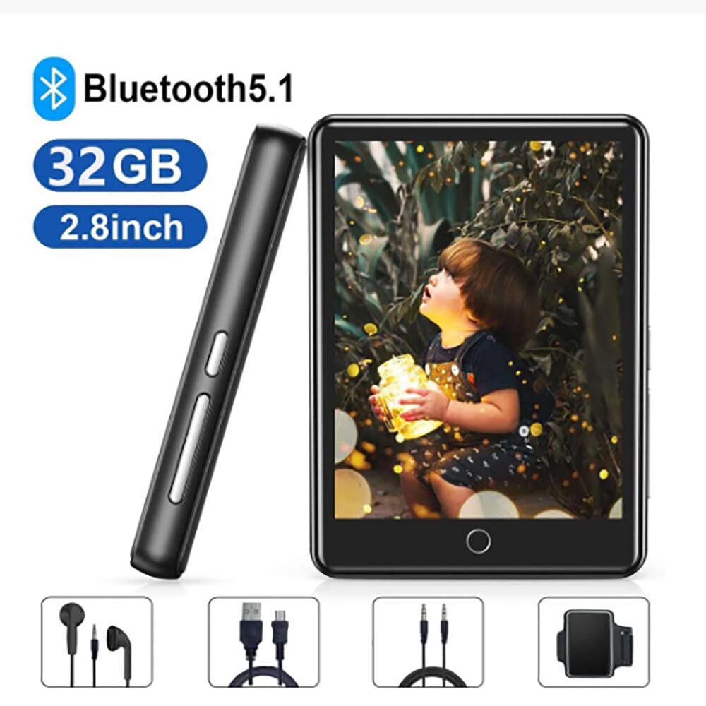 thumbnail image 2 of MP3 MP4 Player With Bluetooth & WiFi, 5" HD Touch Screen, 8GB+128GB Expandable, Camera, Radio, Ebook - Portable Music Player 2 of 6