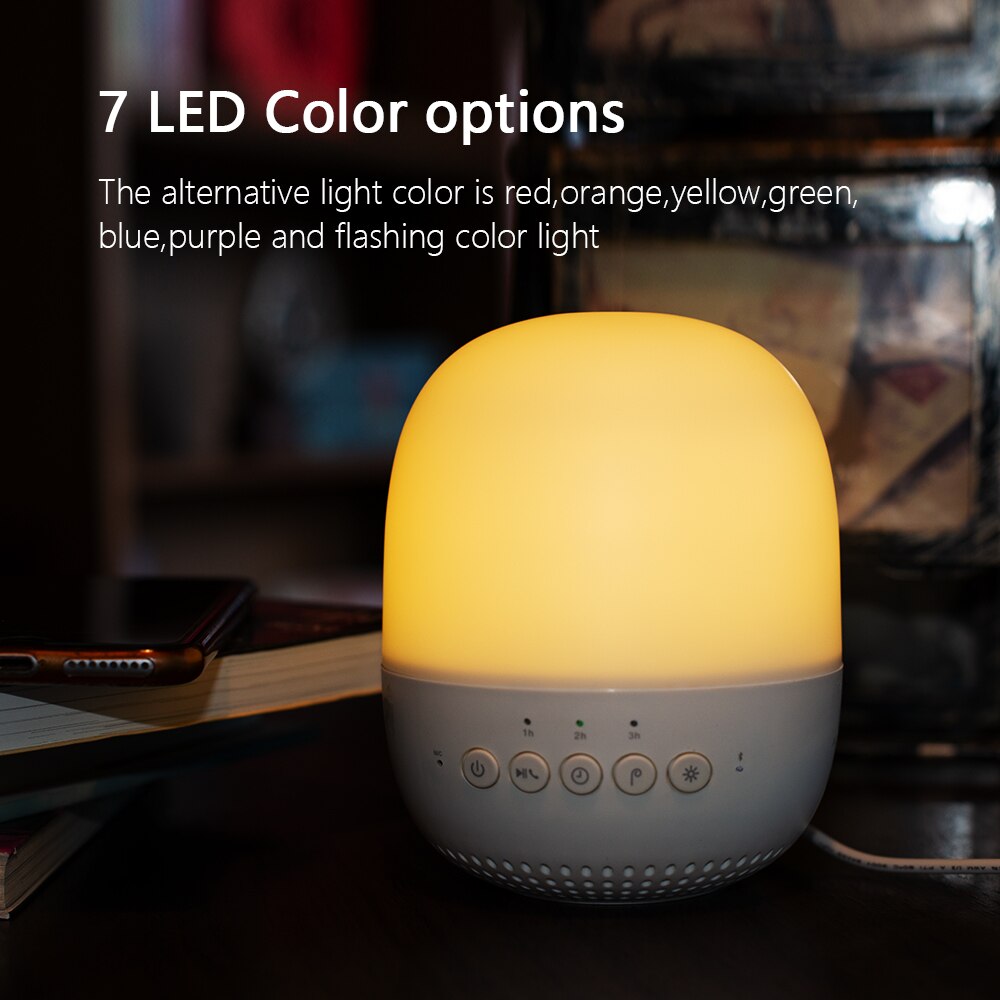 DOSS Smart Aroma Diffuser Lamp Speaker Bluetooth Speaker Stereo Sound Built-in Mic Aroma Air Humidifier with LED lights for Home