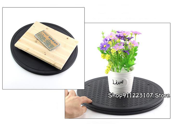 25CM/30CM/40CM Black Plastic Turntable pottery Clay Sculpture Tools Hand-made diy plastic clay tools