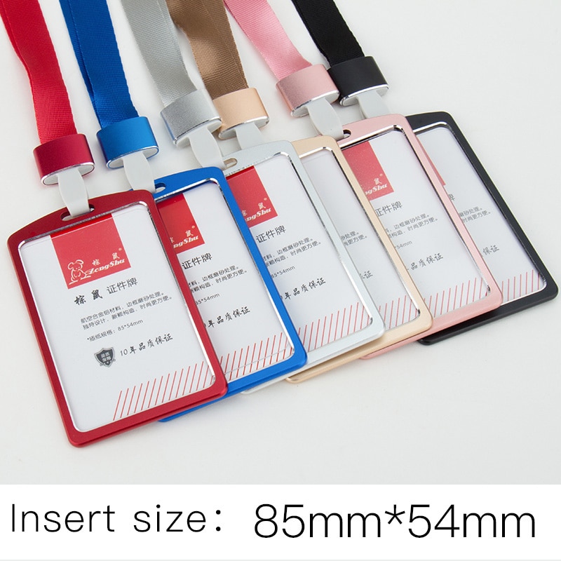 ZONGSHU Medium Luftfahrt Aluminium Legierung Schreiber Id Karte Halter Multi Bunte Aussteller Woker Identifikation Name Karte Abzeichen Abdeckung
