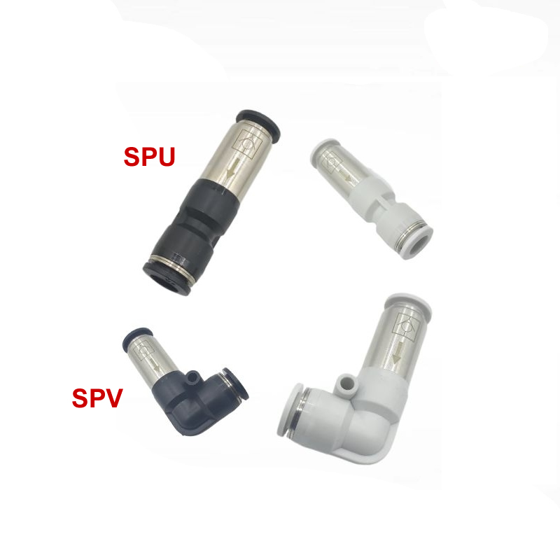 Pneumatyczny zawór zwrotny 4mm 6mm 8mm 10mm 12mm jednokierunkowy zawór zwrotny wąż rurowy One Touch Qucik złącze sprzęgła