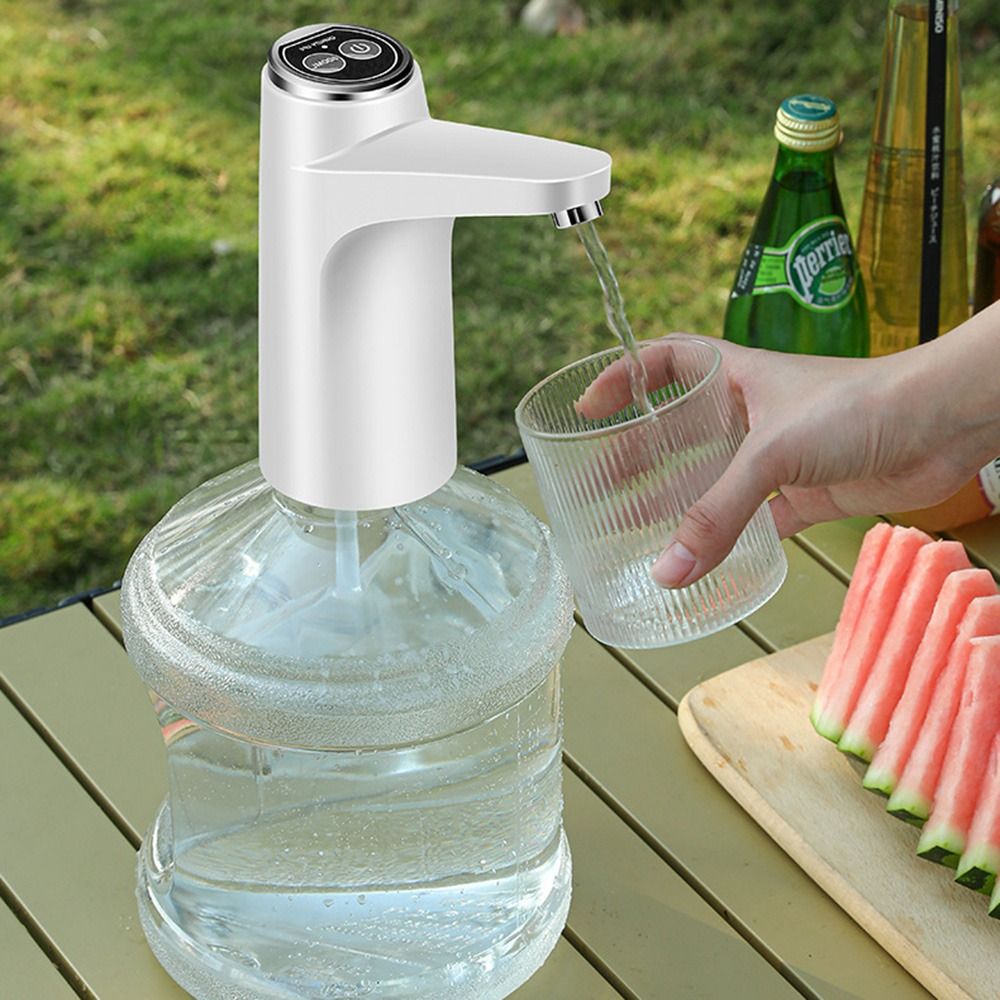 Probador de agua eléctrico de poco ruido, Control de botón, bombeo más rápido, dispensador de agua automático, portátil, recargable por USB