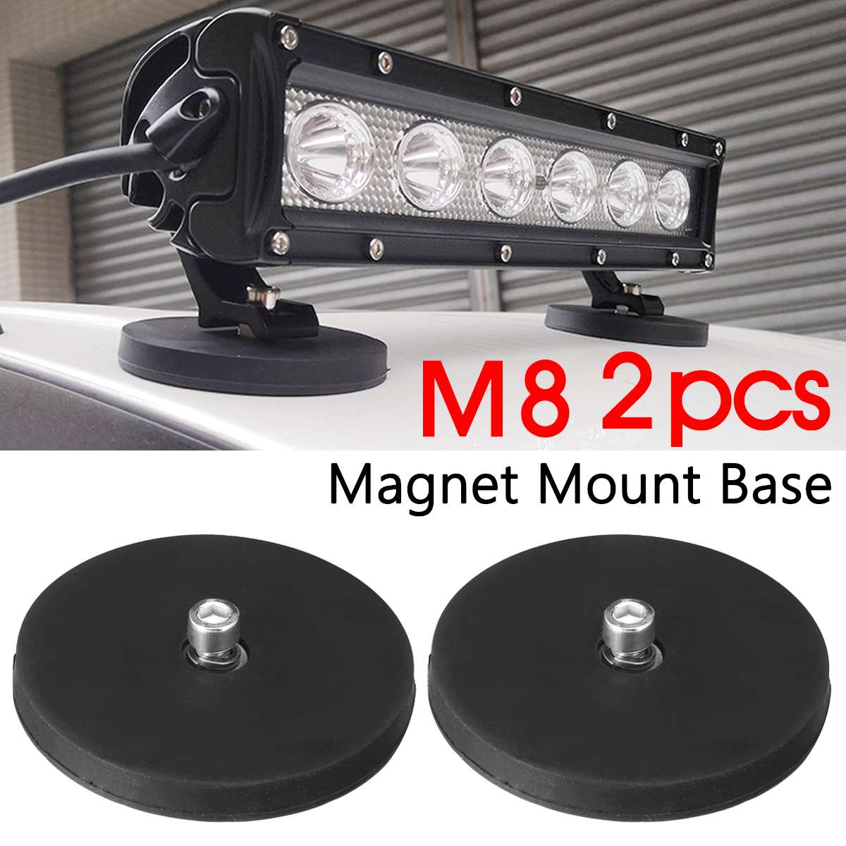 Car Powerful Magnetic Base Mounting Bracket Lamp Holder LED Work Light Bar Magnet Sucker For Offroad SUV ATV UTB Pickup: 3