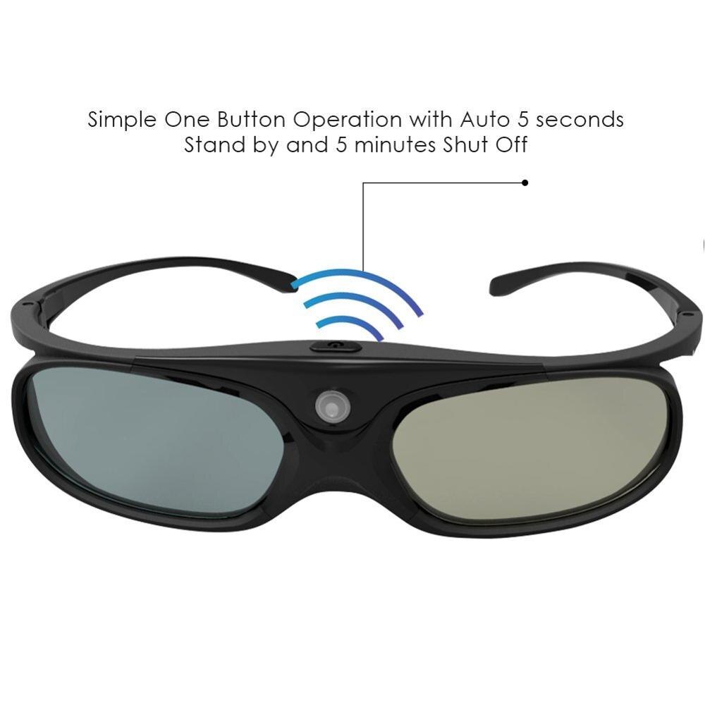 (4 pièces/lots) lunettes 3D DLP Link actives compatibles avec Optama/Acer/BenQ/ViewSonic/Sharp/Dell DLP projecteurs de liaison DLP 3D prêt