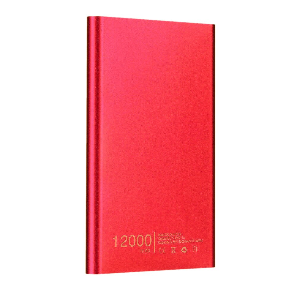 Power Bank 12000mAh Electronic Portable Charging Poverbank Mobile Phone External Battery Charger Instant Heating Hand Warmer 818: A