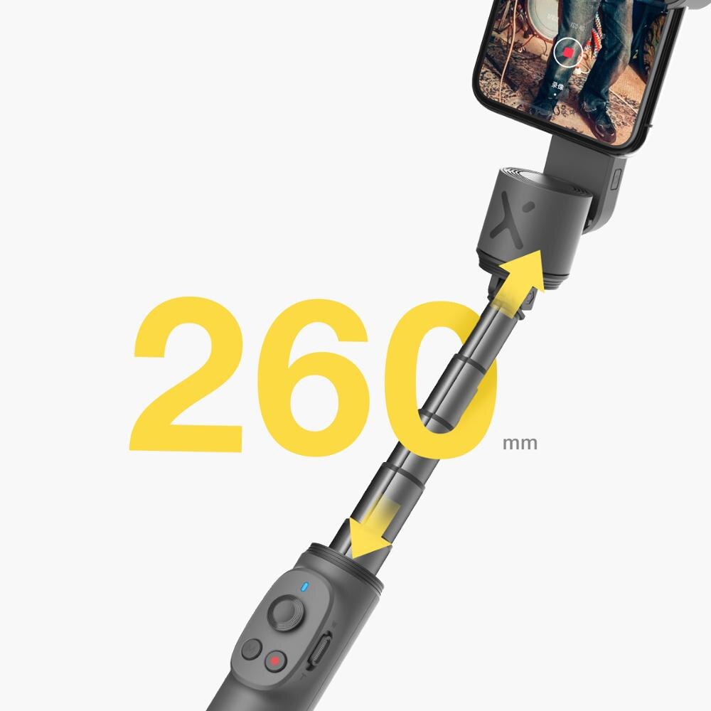 Zhiyun Ufficiale Liscio X Telefono Giunto Cardanico Selfie Stick Portatile Stabilizzatore Pole Smartphone per il iPhone Huawei Xiaomi Redmi Samsung