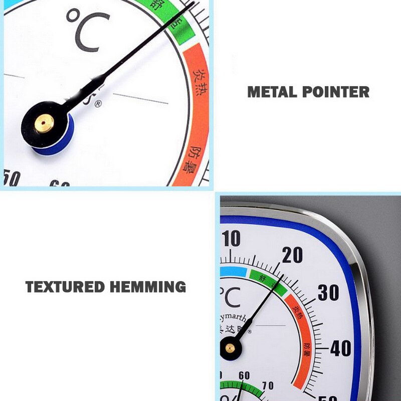 Thermometer and Hygrometer Analog Humidity Gauge T... Grandado