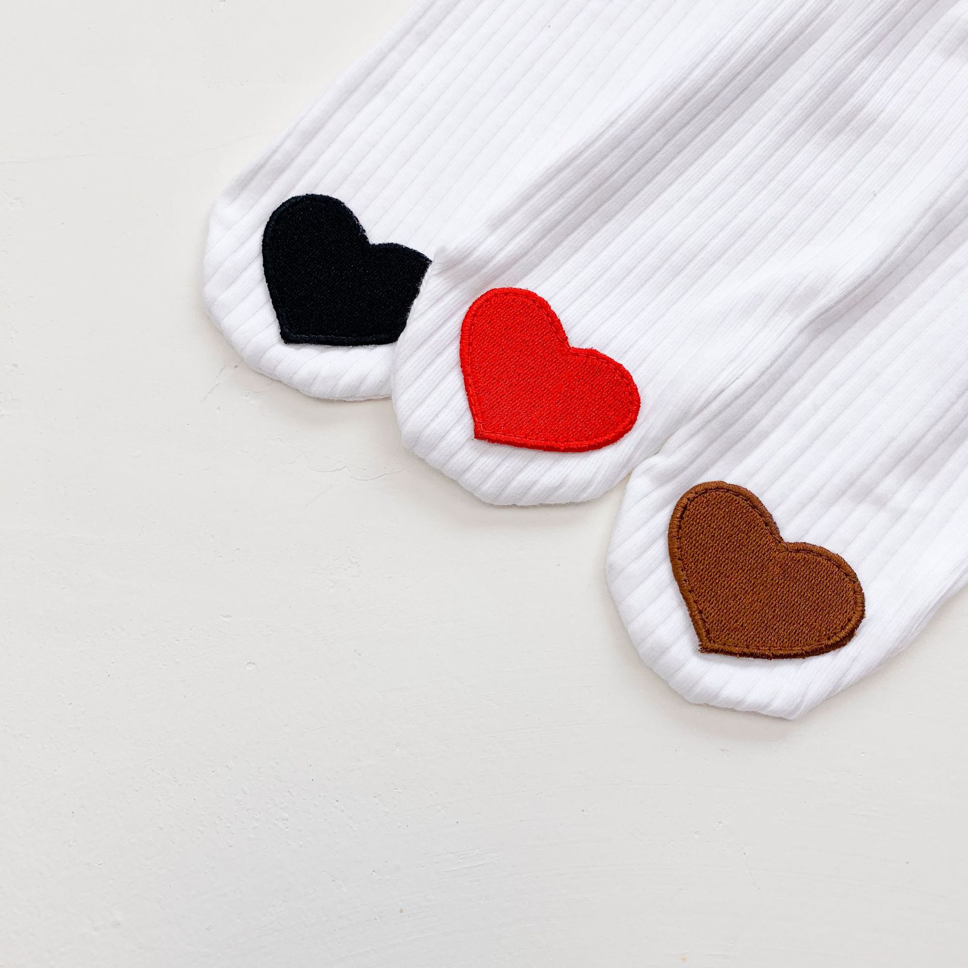 Hart Patch Baby Panty Effen Kleur Peuter Meisjes Panty Baby Kids Kous Herfst Kinderen Broek
