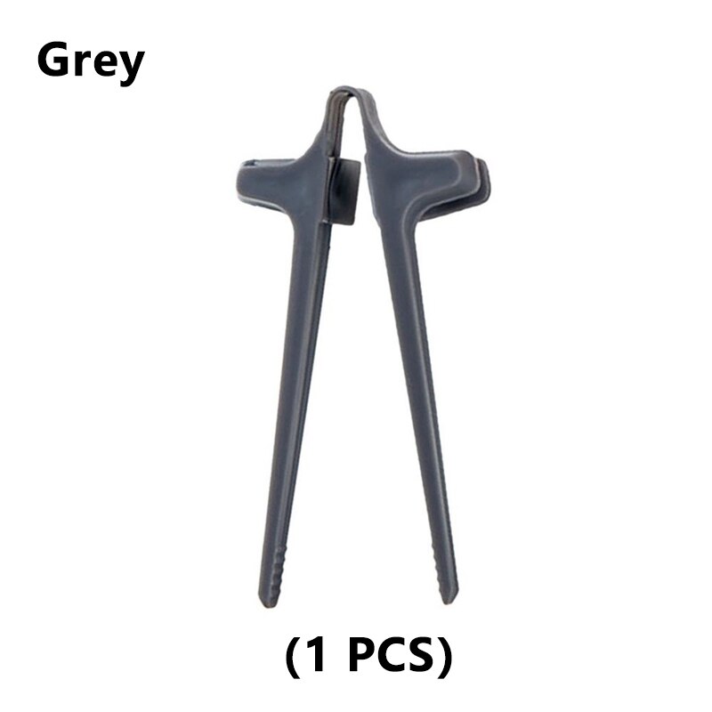 1/2/5Piece Free-Hands Snack Chopsticks Play Games Finger Chopsticks Lazy Assistant Clip Snacks Not Dirty Hand Phone Accessory: Grey - 1PCS