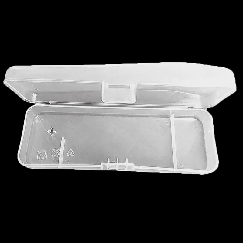 1 Pcs Double Edge Razor Opbergdoos Mannen Scheerapparaat Case Scheermes Accessoires Transparante Scheermes Houder Opslag Reizen Plastic Case