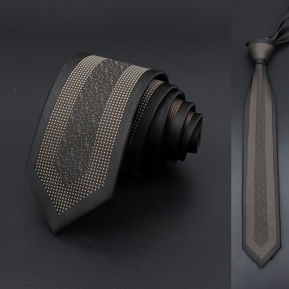 Skinny 6Cm Ties Voor Mannen Trouwjurk Stropdas Zwart Rood Bloemen Paisley Patchwork Tie Business Slanke Overhemd Accessoire cravate: 17