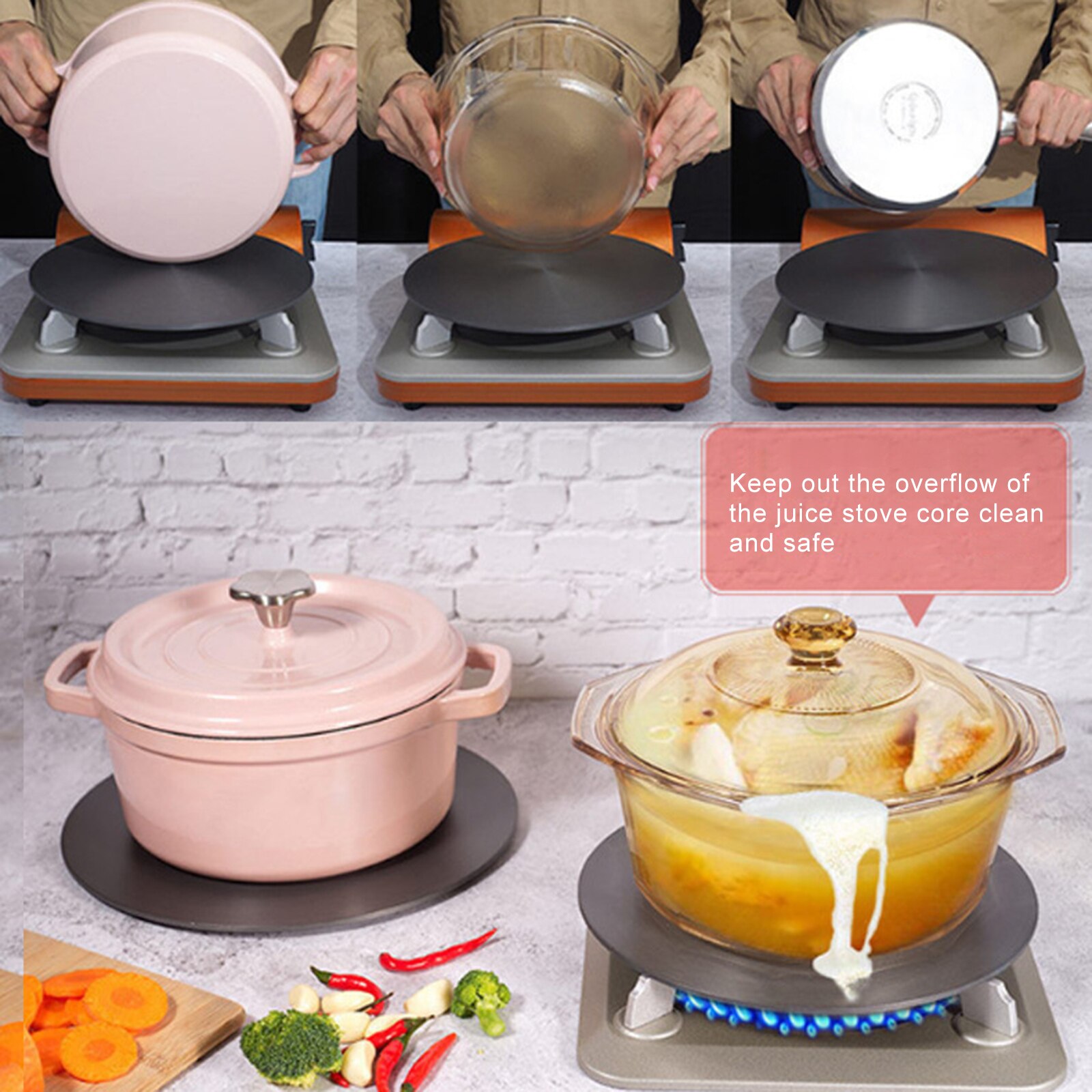 Küche Gasherd Wärmeleitung Platte Haushalt Tauwetter Bord Anti-Brennenden Küche Utensilien Herd Wärme Diffusor QP2