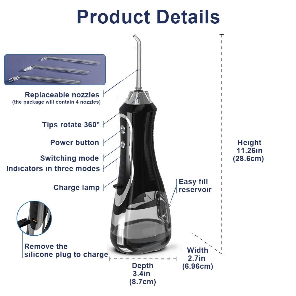 Water Pick Dental Cleaning Electric Tooth Dental Scaler Ultrasound Teeth Care Dental Floss Washing Machine