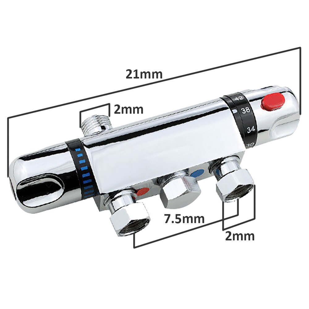Thermostatic Mixing Valve, Pipe Thermostat Valve, Control the Mixing Water Temperature