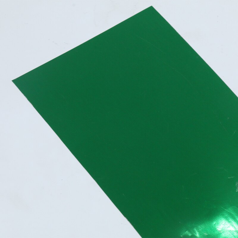 Green Stamping Foil Paper Holographic Transfer Laminator Foil for DIY Arts Craft Christmas Cards: 100pcs