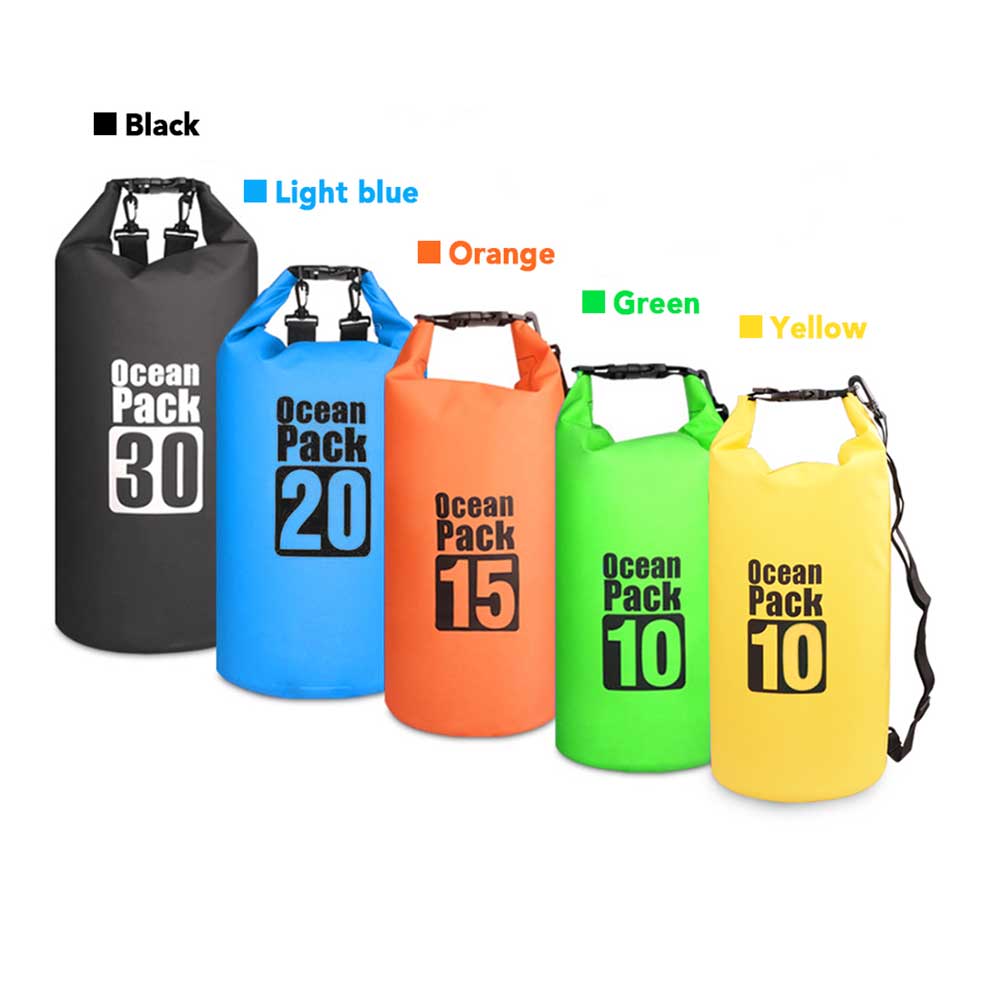 Waterproof Dry Backpack Floating Shoulder Bag Roll Top Sack for Kayaking Rafting Boating River Trekking Swimming Pool Outdoor