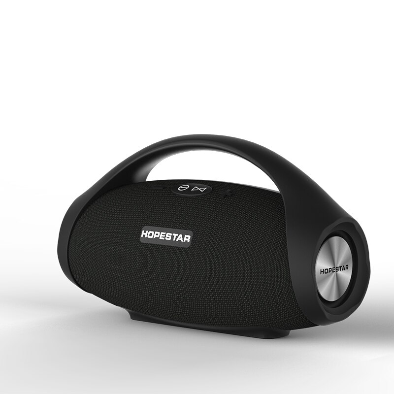 HOPESTAR-H32 Portable bluetooth speaker wireless outdoor waterproof IPX6 mini speakers big power 10W Column boombox music FM TF: Black