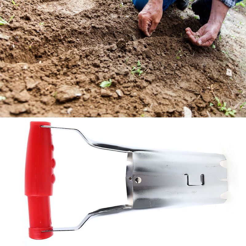 Hand Bulb Planter Soil Digger Gardening Tool Flower Bed Sowing Depth Mark 23cm