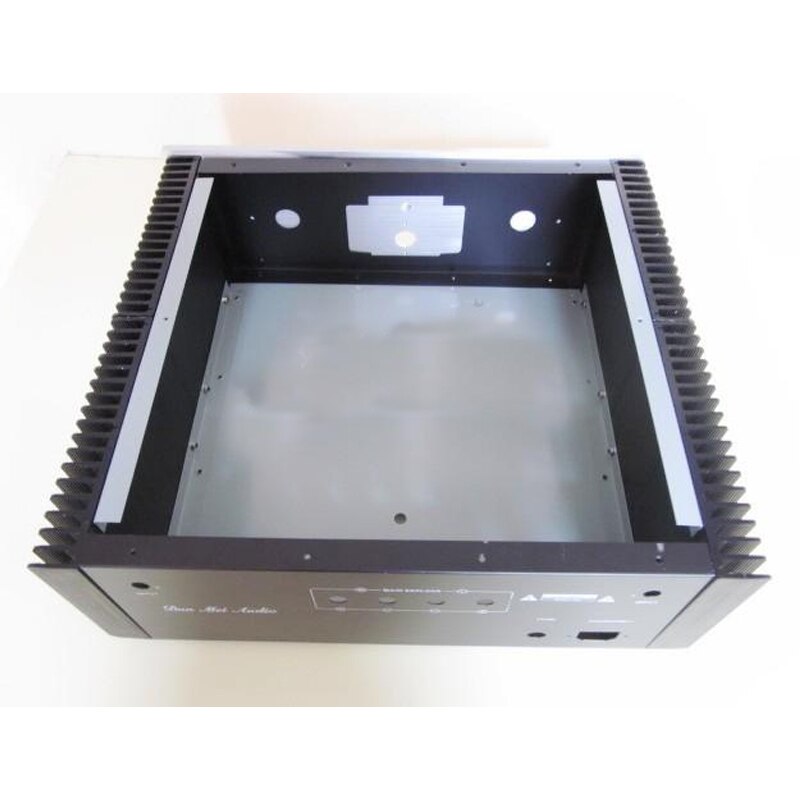 DIY verstärker fallen 420*140*385mm A2001B Volle Aluminium Energie verstärker Chassis / Ampere Gehäbenutzen/fallen Kasten/Externe heizkörper