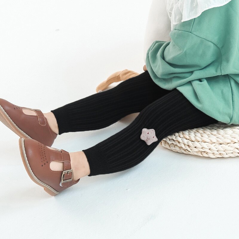 Bebê menina leggings bebê magro crianças sólido preto branco collants calças da menina do bebê da criança calças de malha infantil quente capri-calças