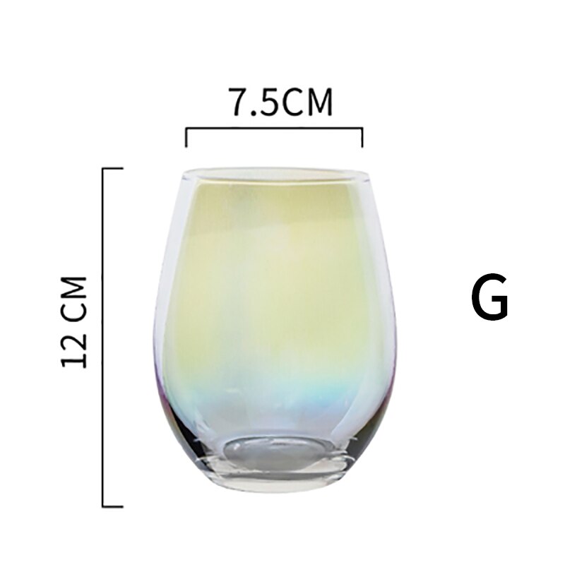RUX WORKSHOP-taza de cristal de cielo estrellado para desayuno, fruta, hogar, restaurante, de San Valentín, 1 Uds., 580ml: G