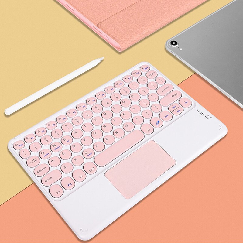 Für Tablet iOS Android Windows Universal Touchpad Tastatur Maus Combo Für Apple iPad Magie Tastatur Für Huawei Samsung Xiaomi: Pink