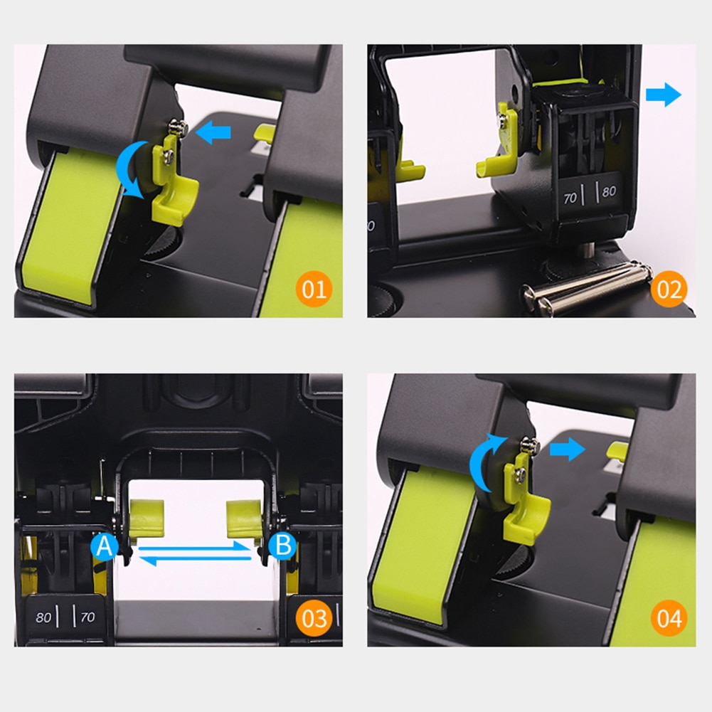 Metal Heavy Duty 2 Holes Puncher Cutter Hand Paper Scrapbooking Punches 70 Pages Paper Hole Puncher Office Binding Stationery