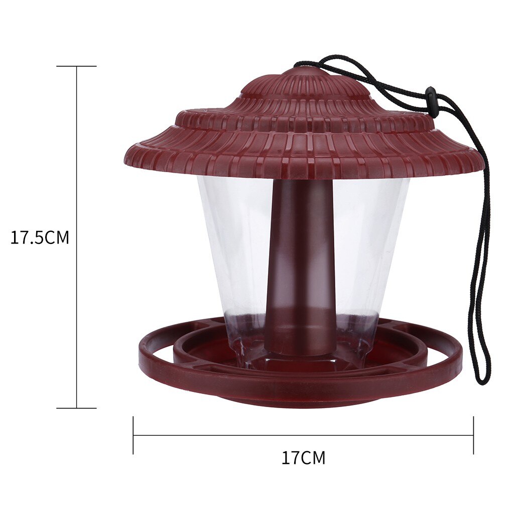 Clear Bird Feeders Glass Window Viewing Bird Feed Hotel Detachable Table Seed Peanut Hanging Suction Courtyard Feeder Tools: N 1PC