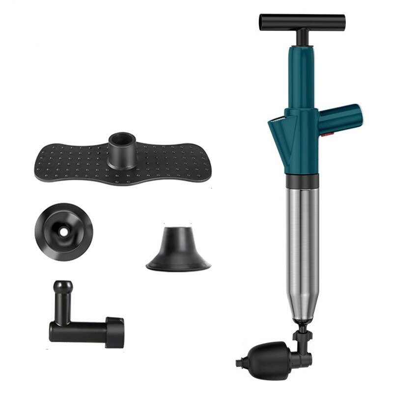 Toilet Plungers Drain Unblocker High Pressure Air Drain Blaster Cleaner Powerful Manual Pneumatic Dredge Equipment Clogged Pipe