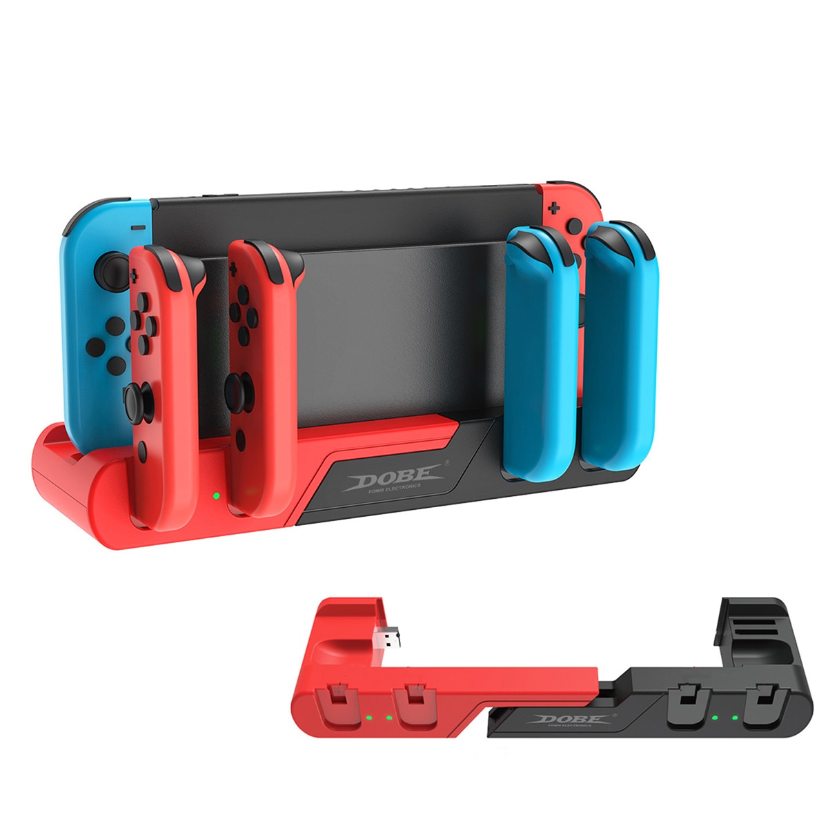 Voor Nintendo Switch Charger 4 Poort Joycons Controller Gamepad Opladen Dock Station Switch Console Houder Charger 8 Game Slots