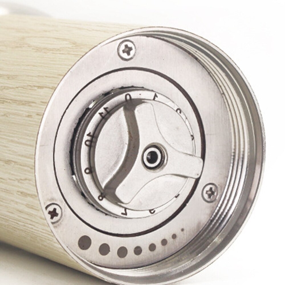 Manual Coffee Grinder Manual Grain Grinder with Manual Adjustable Setting Stainless Steel Whole Bean Burr Grinder,B