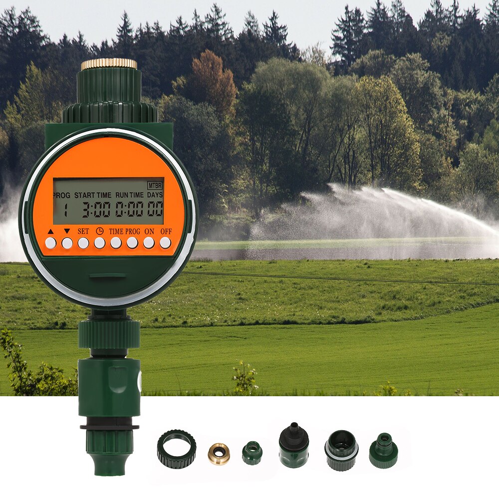 3/4" 1/2" Tap Garden Irrigation Digital Watering Timer Outlet Programmable Hose Faucet Timer With Rain Sensor