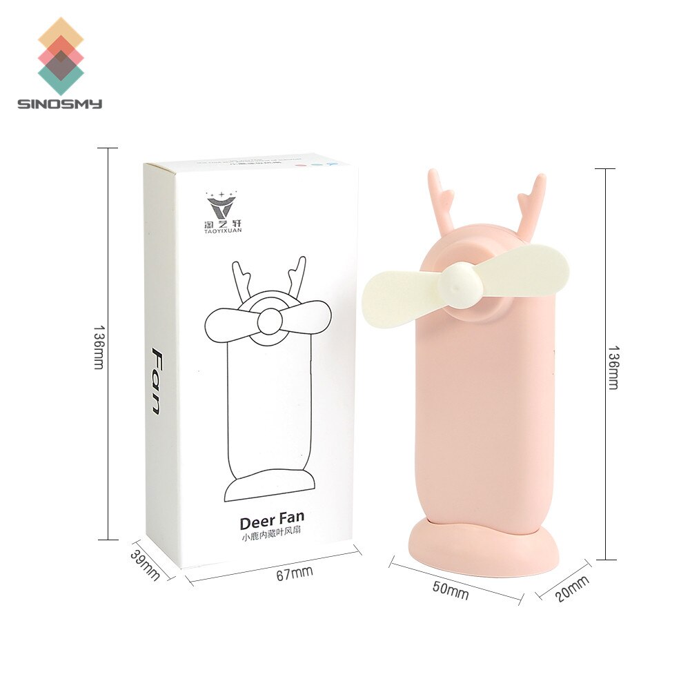 5V Oplaadbare Mini Ventilator Draagbare Usb Stand Kleine Ventilator