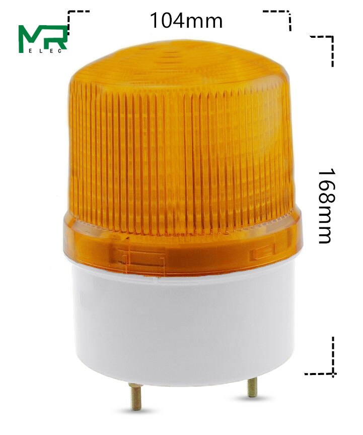 With voice LED Alarm Lamp light siren yellow blue red green LED warning light 12V 24V 110V 220V