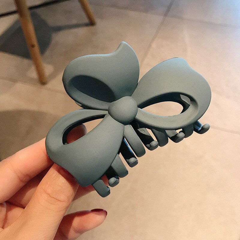 Klauw Clip Voor Vrouwen Stoere Zwarte Plastic Haar Klauw Grote Size Haar Klemmen Voor Haaraccessoires Voor Haar Thuis: Light blue6