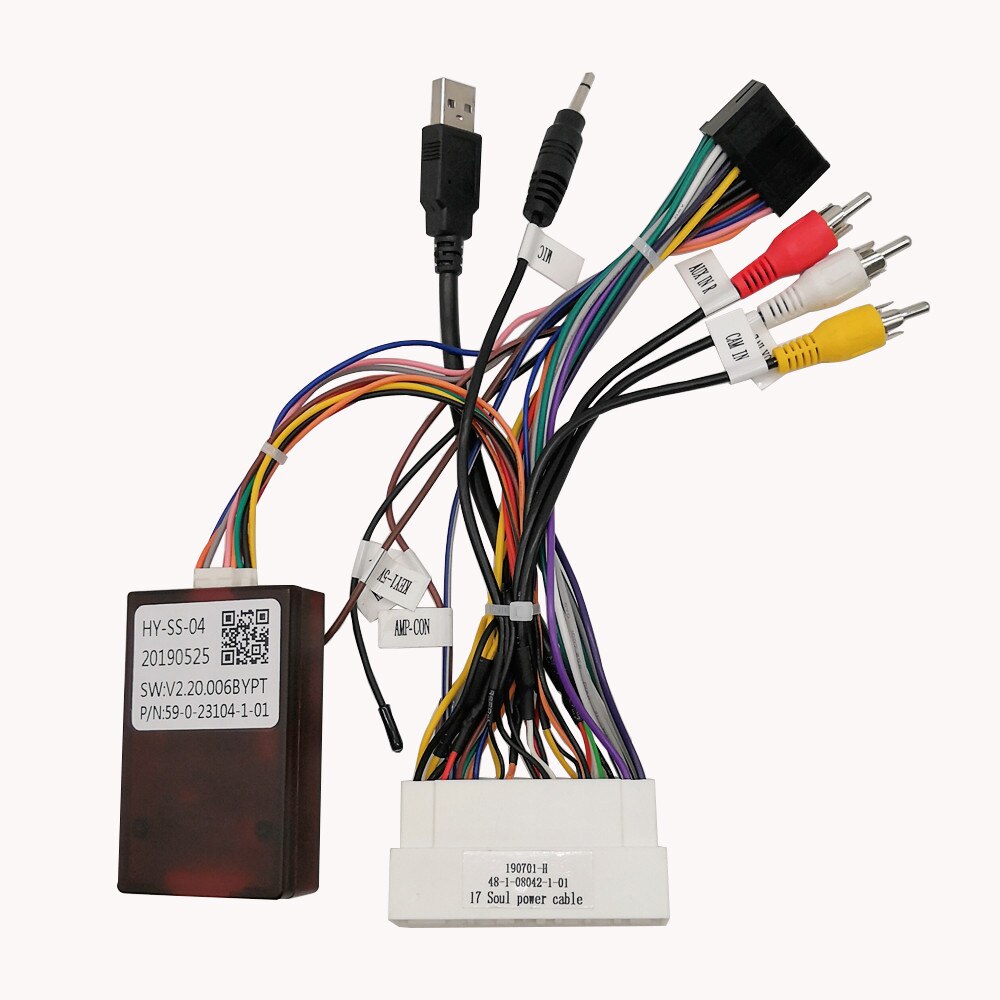 KLYDE Canbus Decoder Power Adapter Cable Harness for KIA Soul K5/Hyundai IX25 Creta Verna Solaris Car Radio
