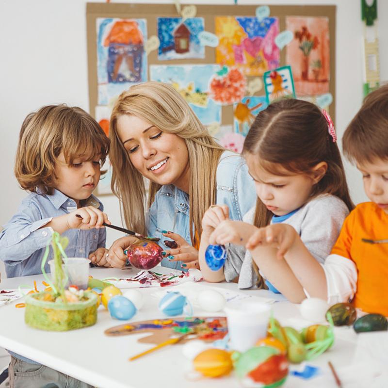 12 Packs DIY Easter Plastic Eggs Hanging Children's Painted Plastic Shells Simulation Eggs