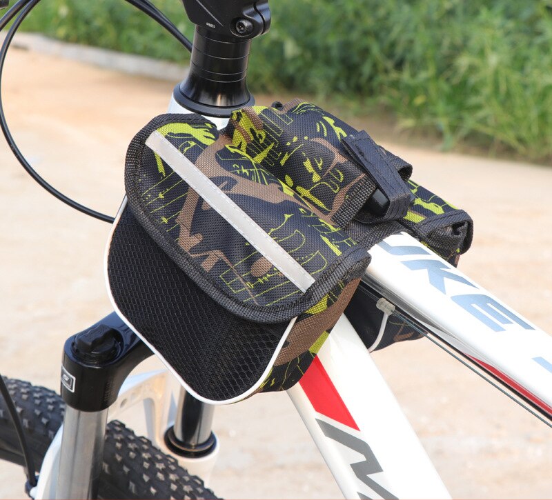 Sac de vélo bolsa bicicleta sac de téléphone portable, sac de vtt, équipement de vélo de fond sac de vélo sac de vtt vtt: green