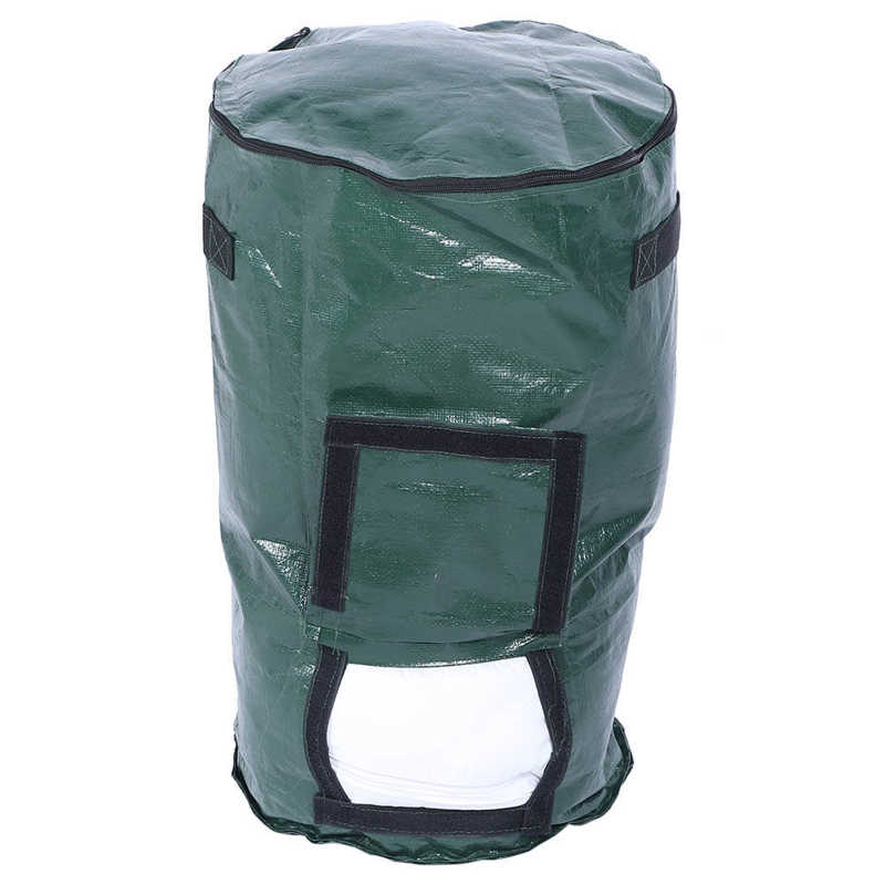 2Pcs 15 Gallons Home Yard Planting Rubbish Bag Reusable Garden Lawn Patio Leaf Waste Bags Laundry Container Garden Supplies
