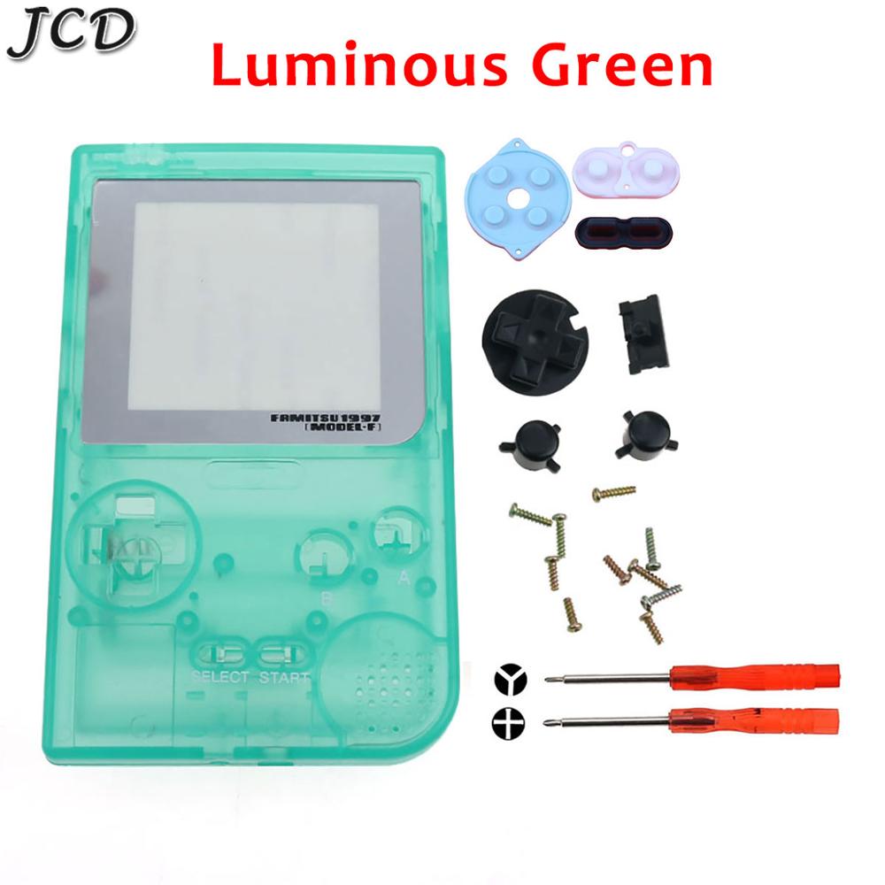 Jcd Transparant Clear Kleur Behuizing Shell Vervanging Voor Gameboy Gbp Pocket Game Console Voor Gbp Shell Case Met Knoppen Kit