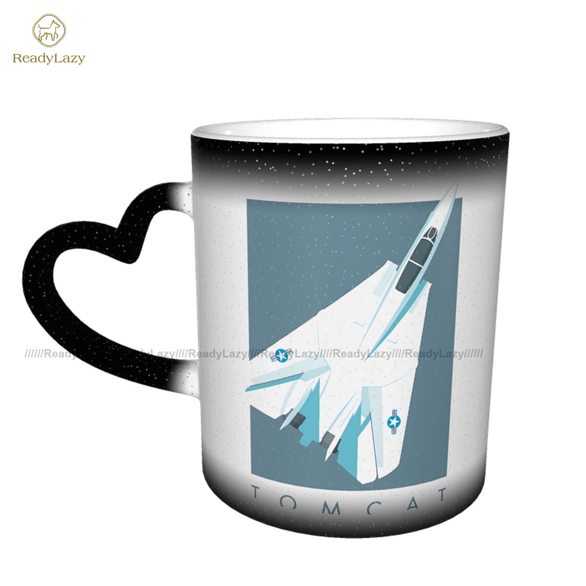 Taza plana de Chocolate que cambia de Color, tazas de Porcelana Vintage baratas: 4