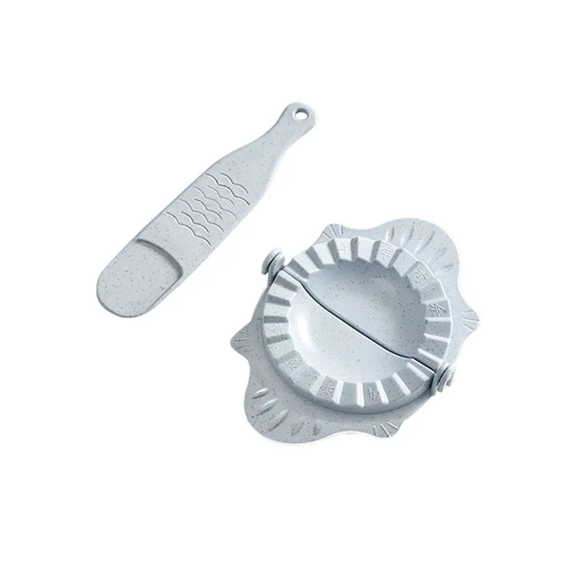 2 In1 Dumpling Maker Mold Machine Kitchen Dumpling Making Tool Dough Skin Artifact Pressing Molder Wrapper Presser Gadgets Bake: green