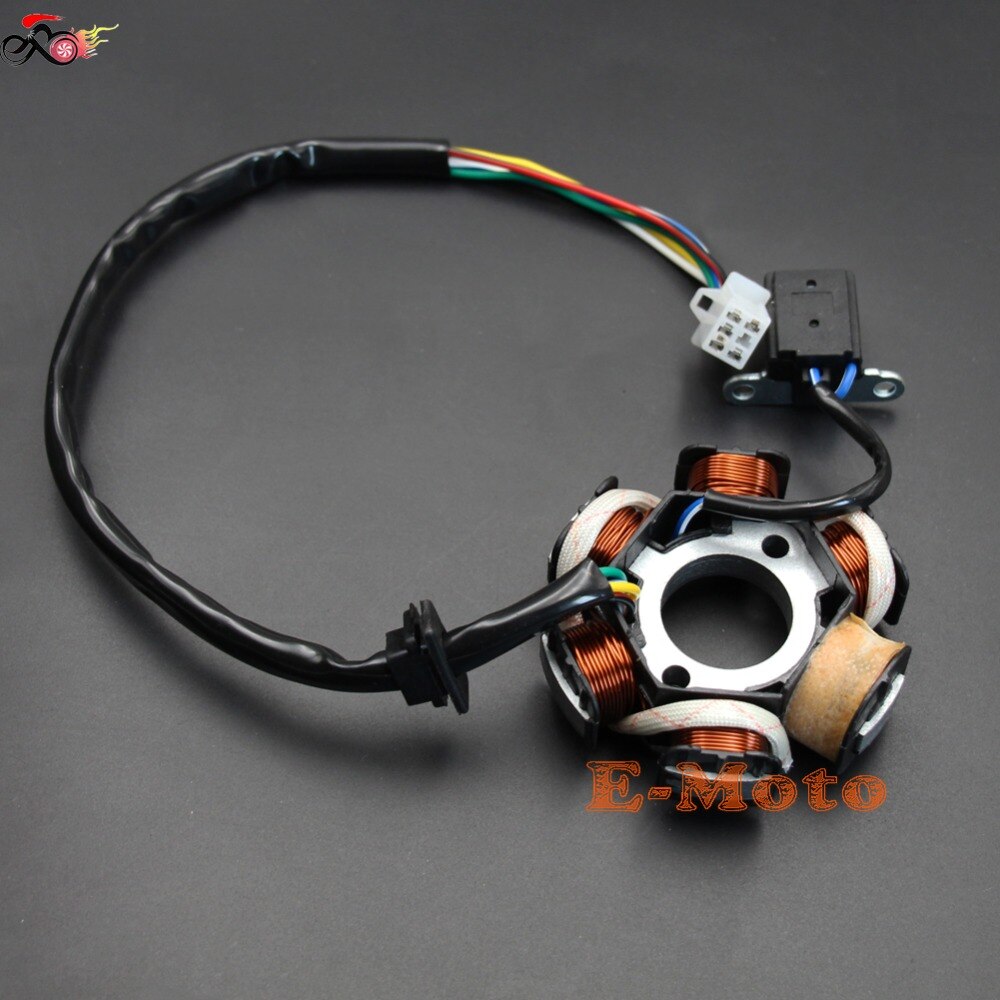 Magneto Stator 6 Pole GY6 125cc 150cc Fly Vento Panterra Cool Sport Atv Scooter