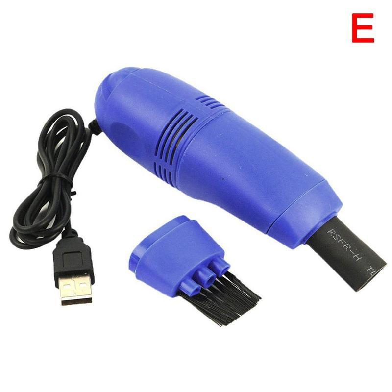 1p USB Keyboard Vacuum Cleaner PC Laptop Cleaner Computer Cleaning Kit Tool Remove Dust Brush Home Office Desk: E