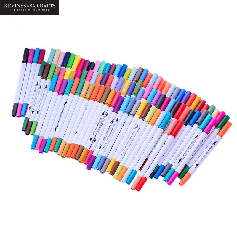 12/24/36/48/60/100colors/set Dual Tip Art Marker Pen Stationery Art Suppliers Brush Pen Artist Presented By Kevin&sasa Crafts