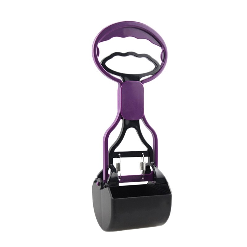 1 Pcs Puppy Handle Poop Clip Foldable Pet Dog Poop Scooper Cat Toilet Cleaning Shovel Tool Durable Pet Supplies Accessories: Purple